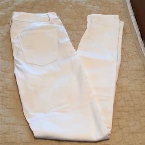 White House Black Market white skinny jeans